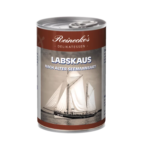 Dose Labskaus mit Segelschiff auf dem Etikett